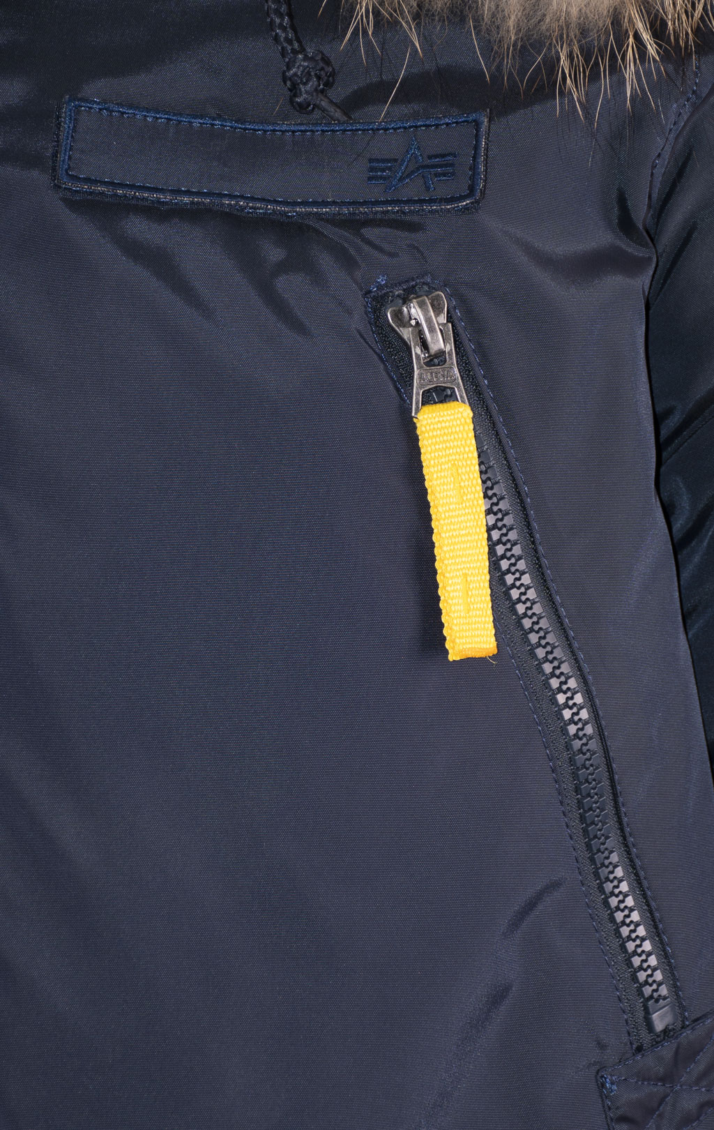 Аляска ALPHA INDUSTRIES PPS N-3B натур. мех rep. blue 