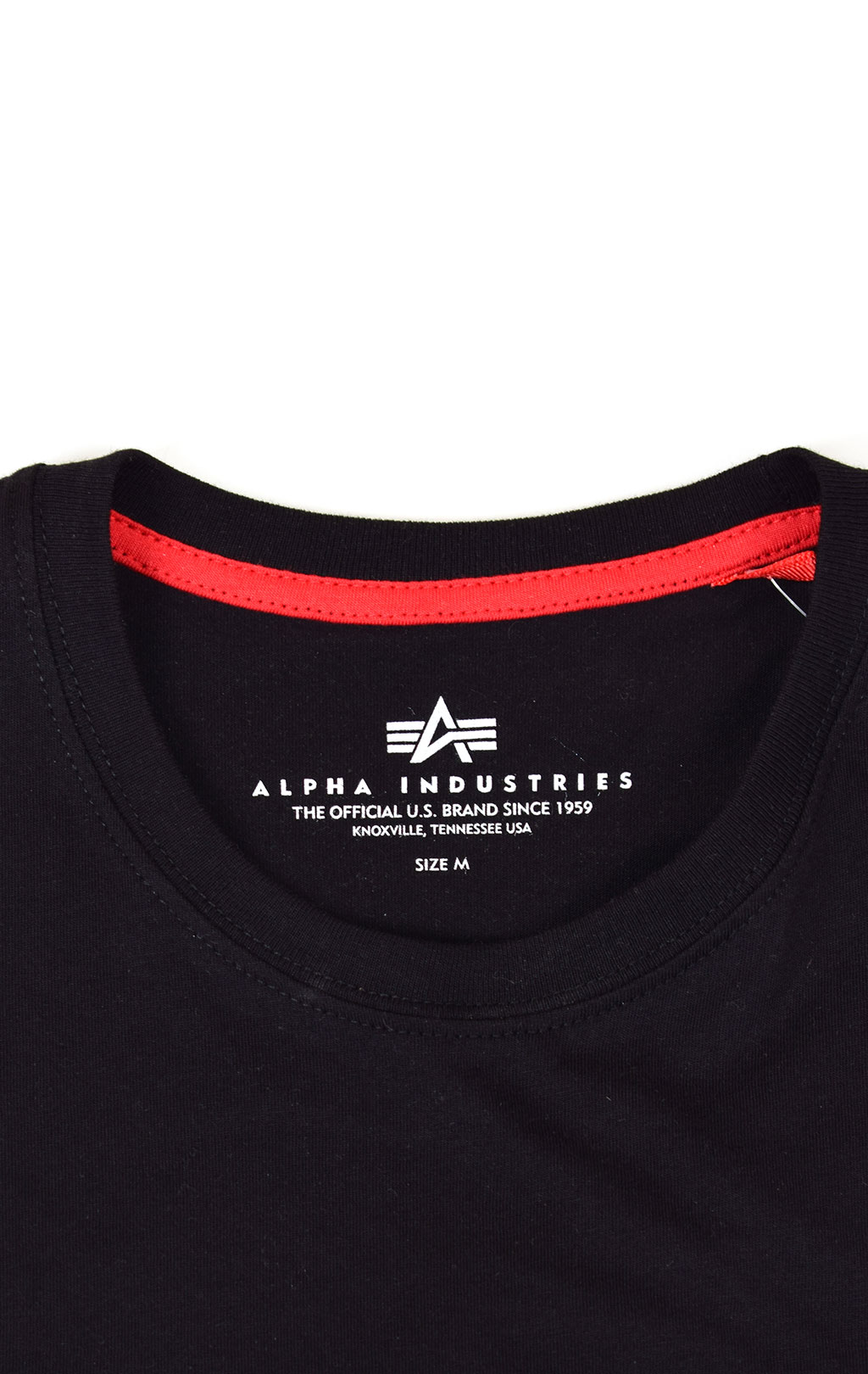 Футболка ALPHA INDUSTRIES TAPE STRIPES T black 