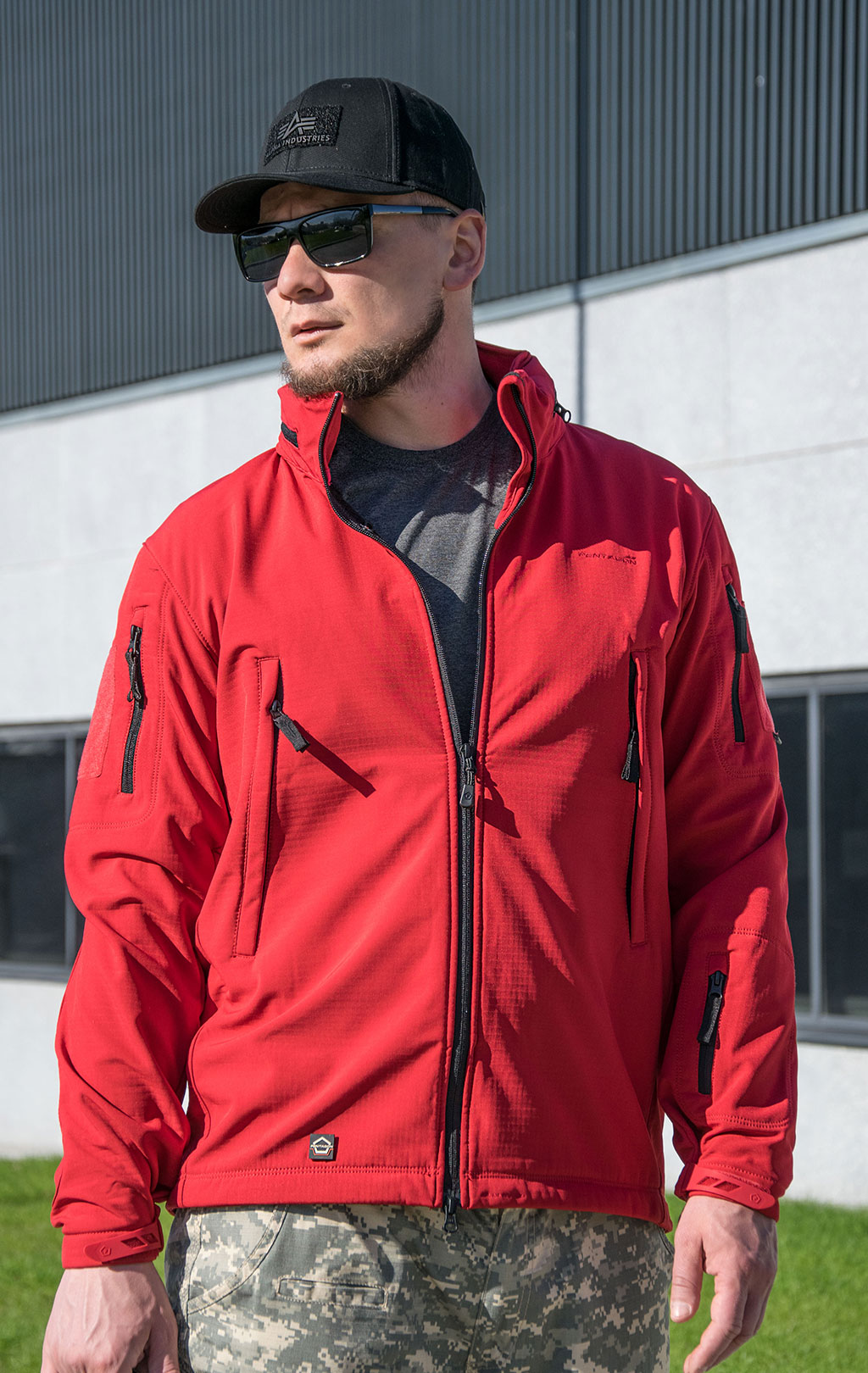 Куртка тактическая softshell Pentagon мембрана ARTAXES Soft Shell red 08011 