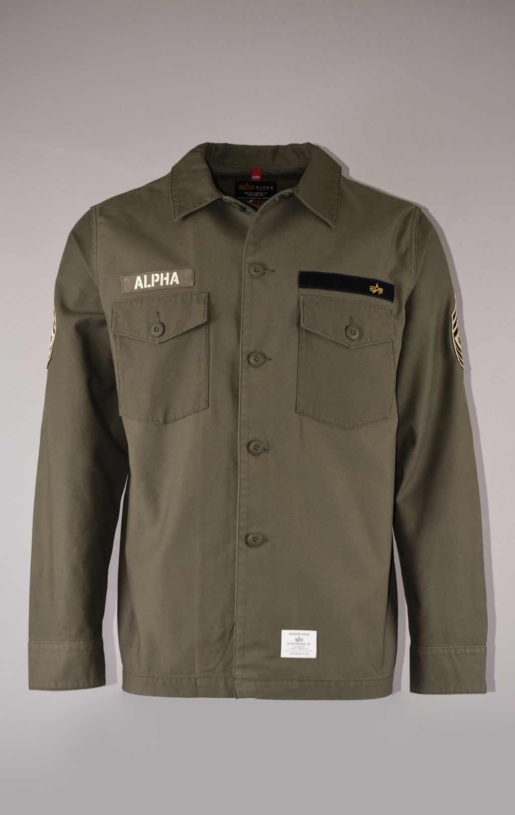 Ветровка ALPHA INDUSTRIES DECO FATIGUE SHIRT JACKET SS 22 m M-65 olive 