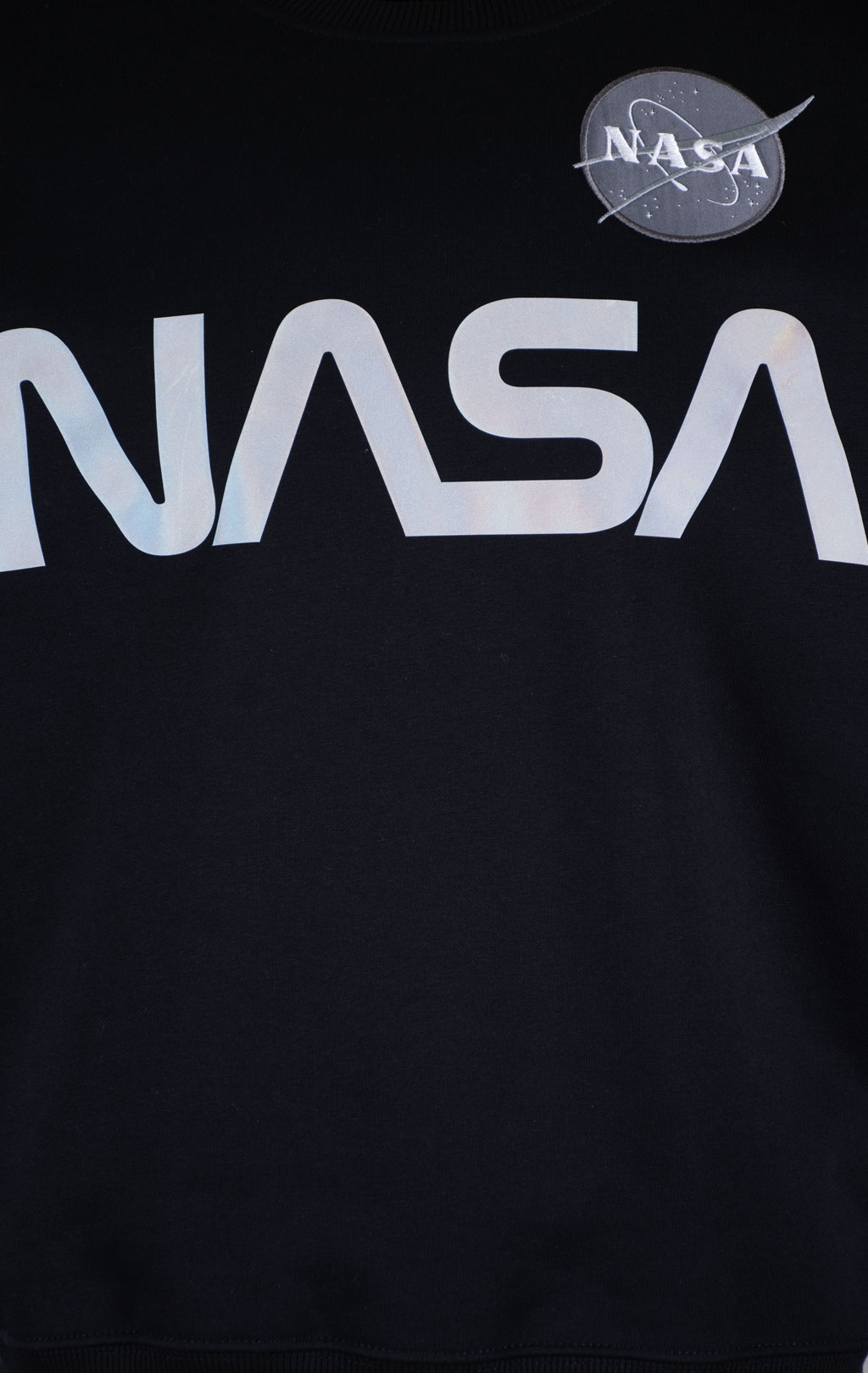 Свитшот ALPHA INDUSTRIES NASA reflective black 