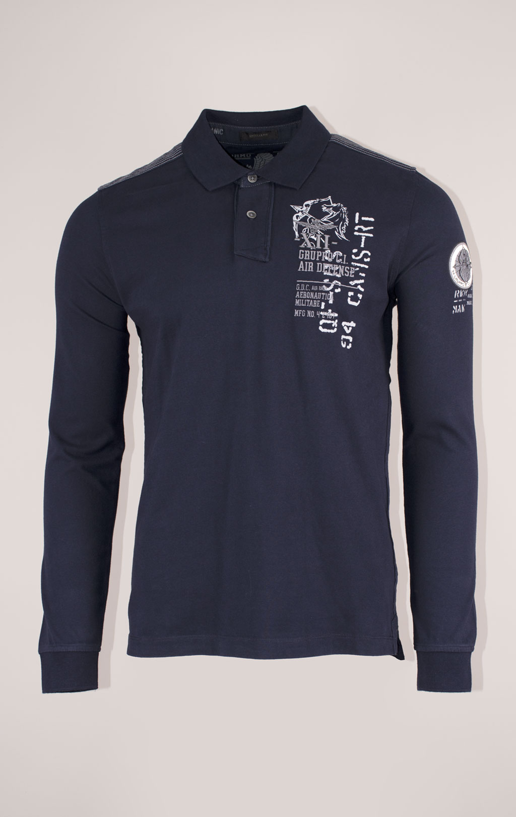 Поло-лонгслив AERONAUTICA MILITARE FW 24/25/TR dark blue (PO 1820) 