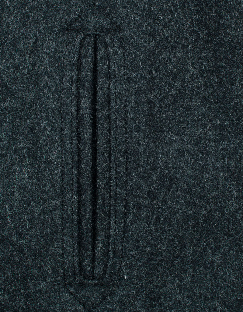 Бушлат морской SCHOTT NYC PEACOAT Slim Fitted 31 шерсть dark oxford grey (751) 
