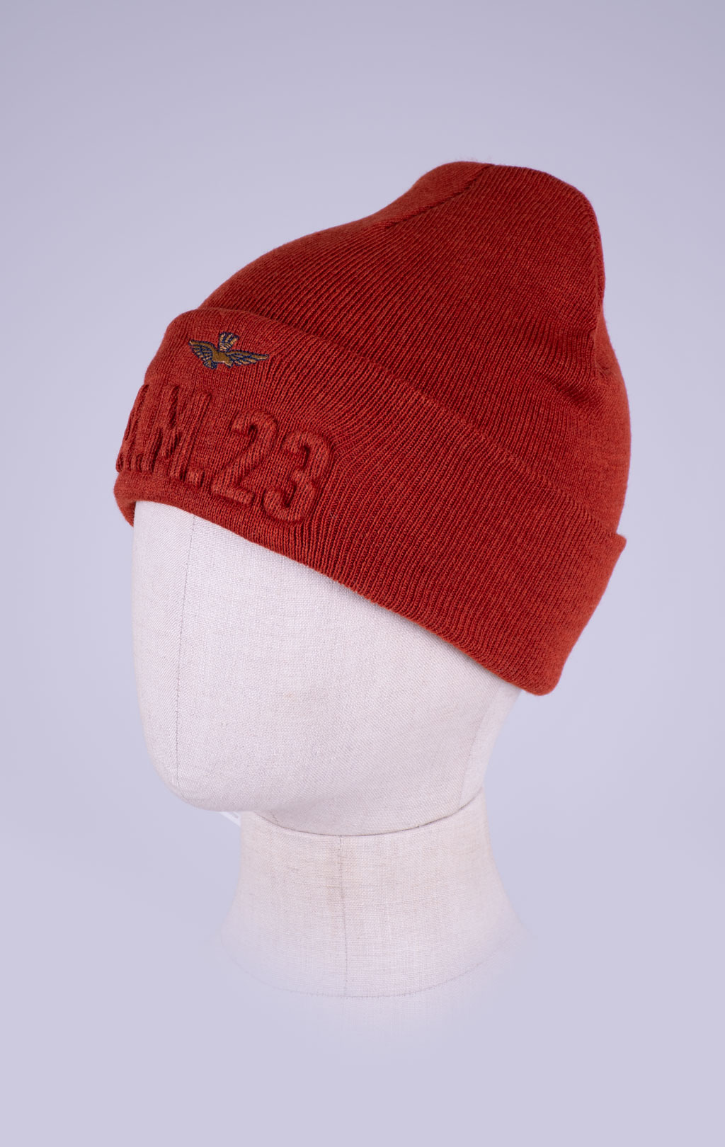 Шапка вязаная AERONAUTICA MILITARE FW 26/27/CN rusty orange (CU 0099) 