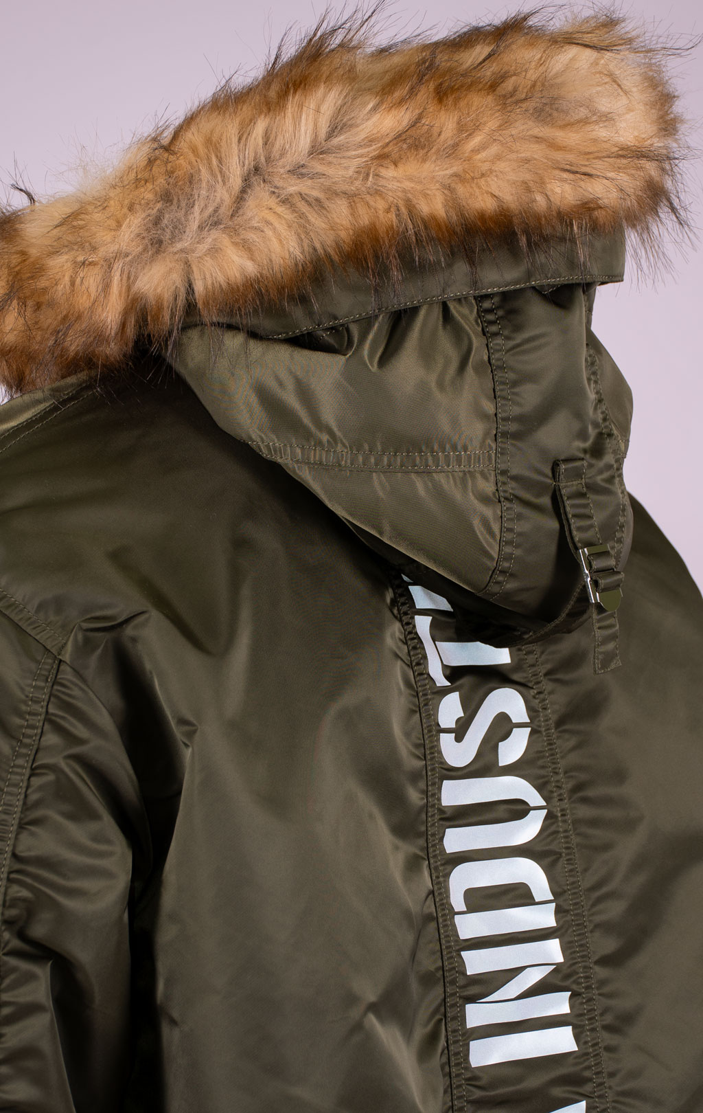 Аляска короткая ALPHA INDUSTRIES 45P HOODED CUSTOM dark green 