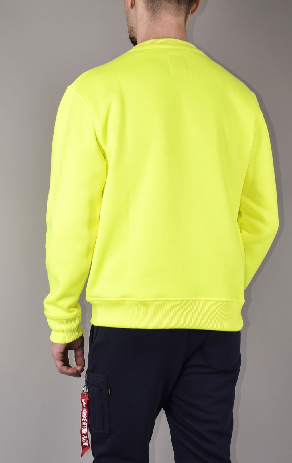 Свитшот ALPHA INDUSTRIES BASIC SWEATER neon/yellow 