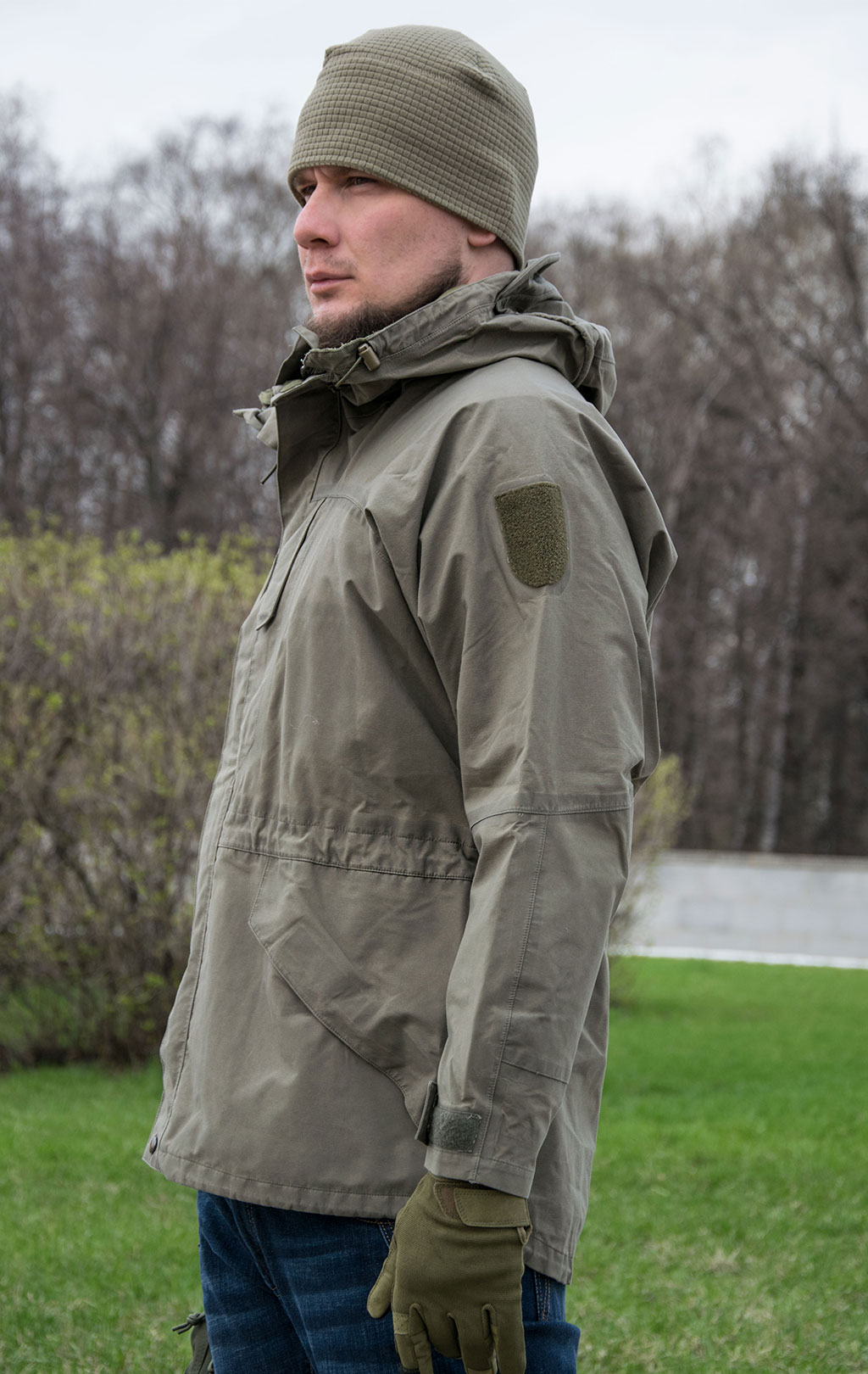 Куртка непромокаемая Gore-Tex Gore-Tex с капюшоном olive б/у Австрия