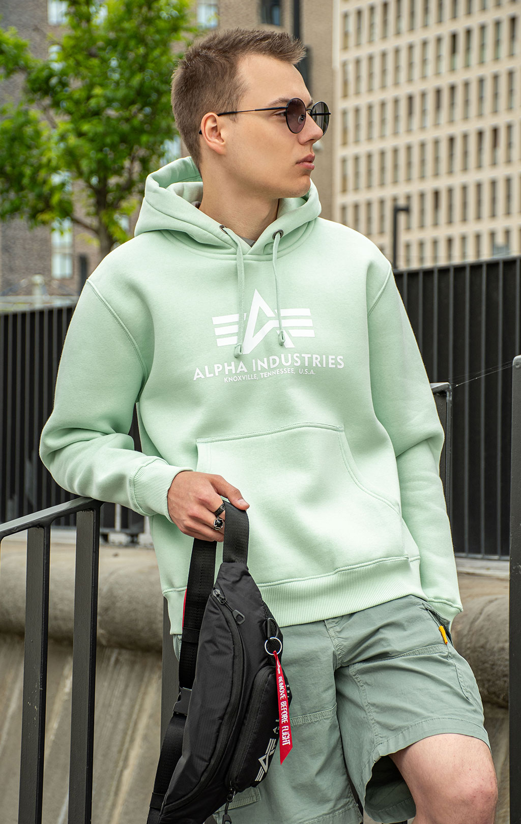 Толстовка ALPHA INDUSTRIES BASIC HOODY mint 