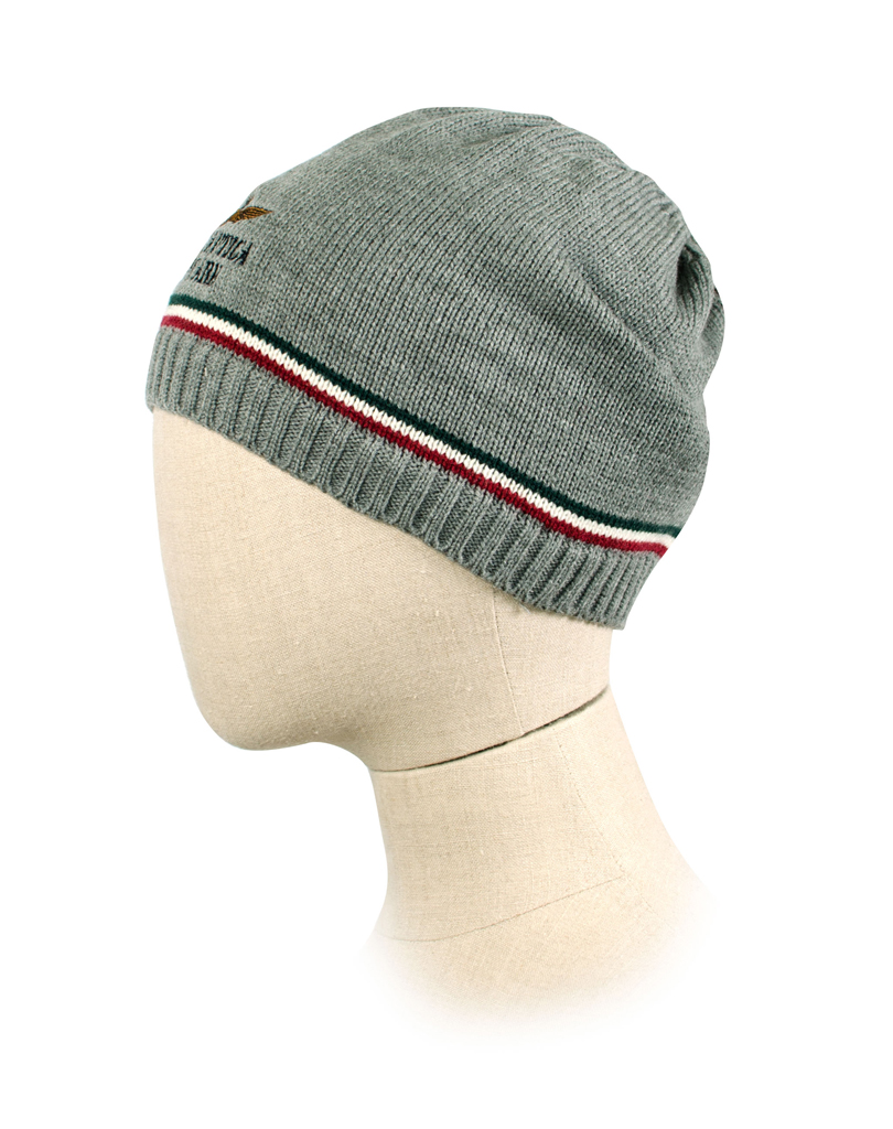 Шапка вязаная AERONAUTICA MILITARE grigio melange (HA 952)