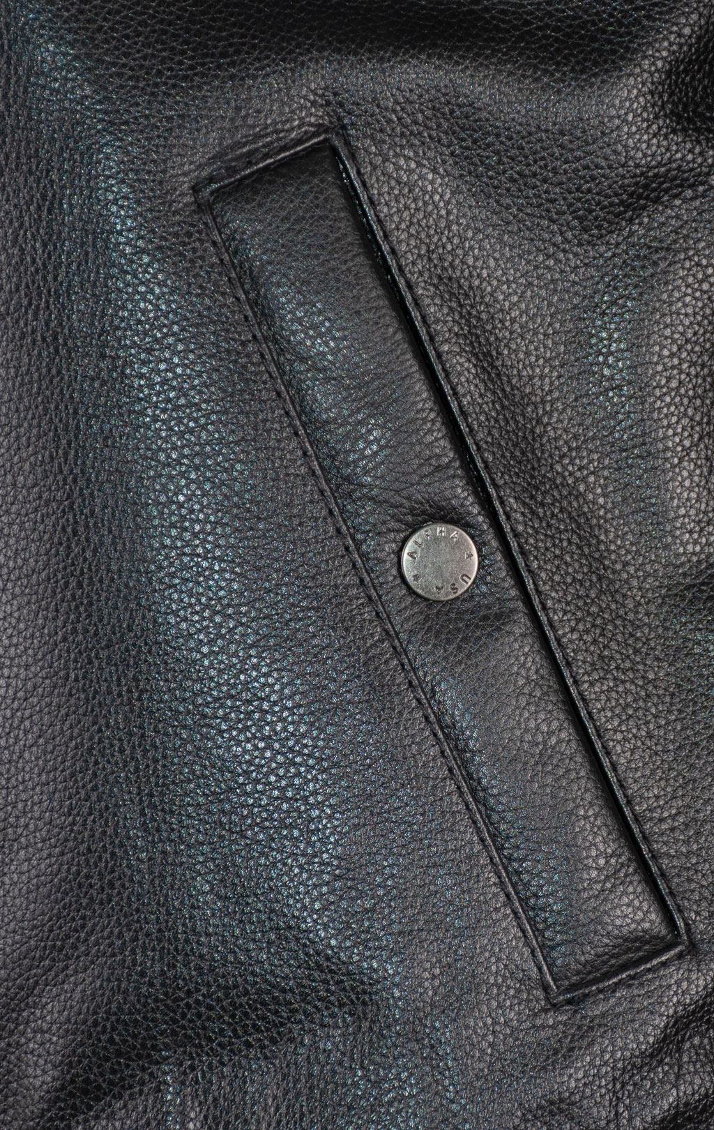 Куртка-бомбер лётная ALPHA INDUSTRIES LEATHER LF MA-1 кожа black 