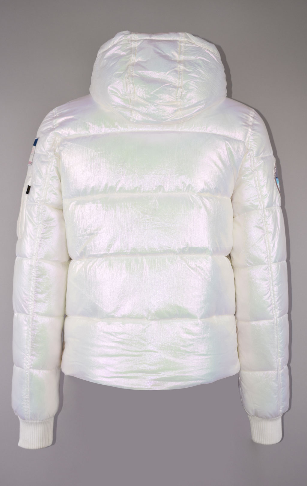 Женская куртка ALPHA INDUSTRIES HOODED PUFFER NASA white 