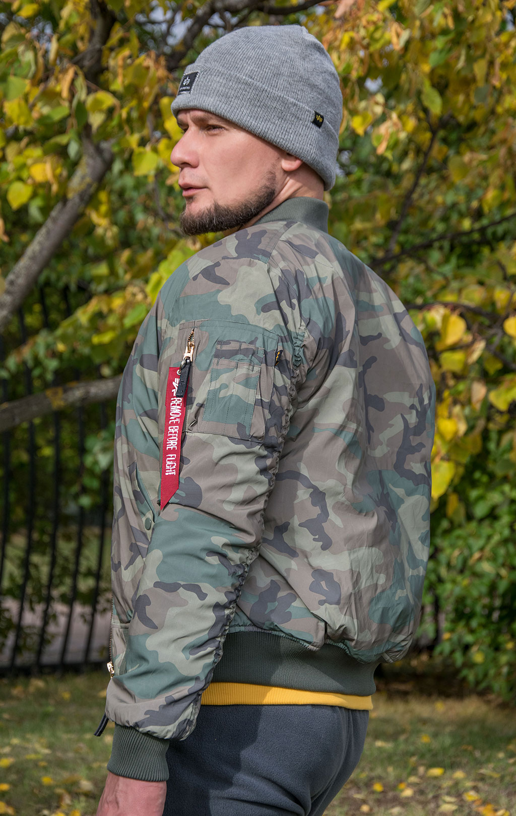 Бомбер ALPHA INDUSTRIES VF 59 REFLECTIVE CAMO MA-1 camo woodland 65 