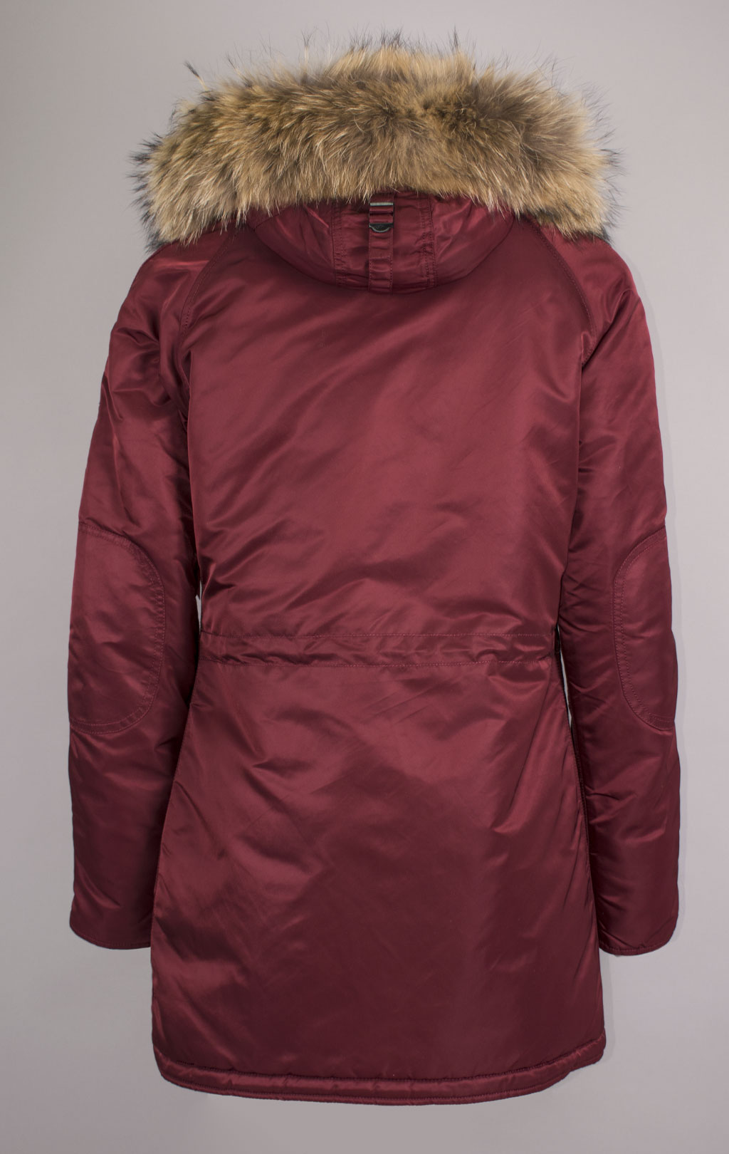 Женская аляска ALPHA INDUSTRIES VF 59 N-3B натур. мех burgundy 