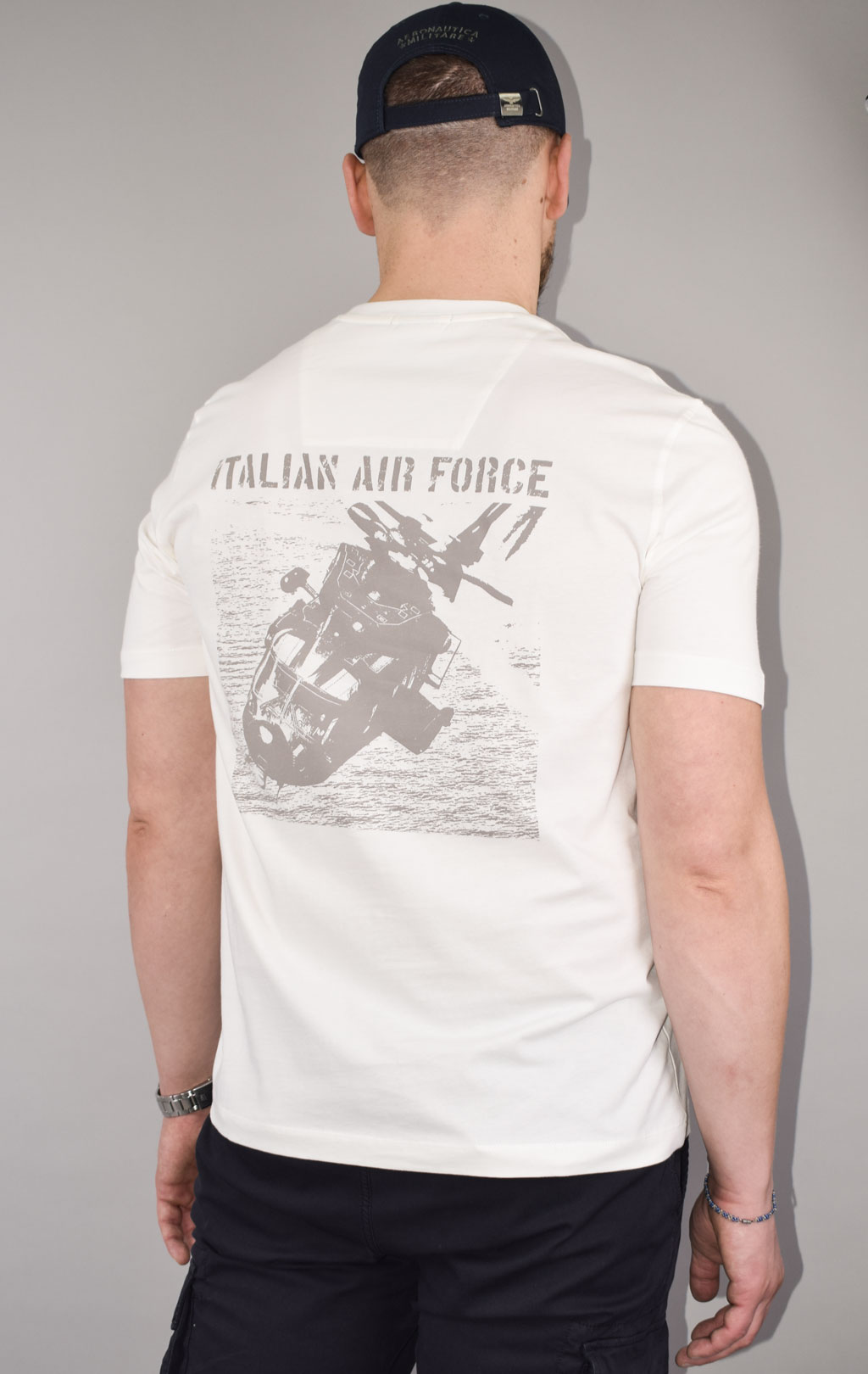 Футболка AERONAUTICA MILITARE SS 23/TR off white (TS 2089) 