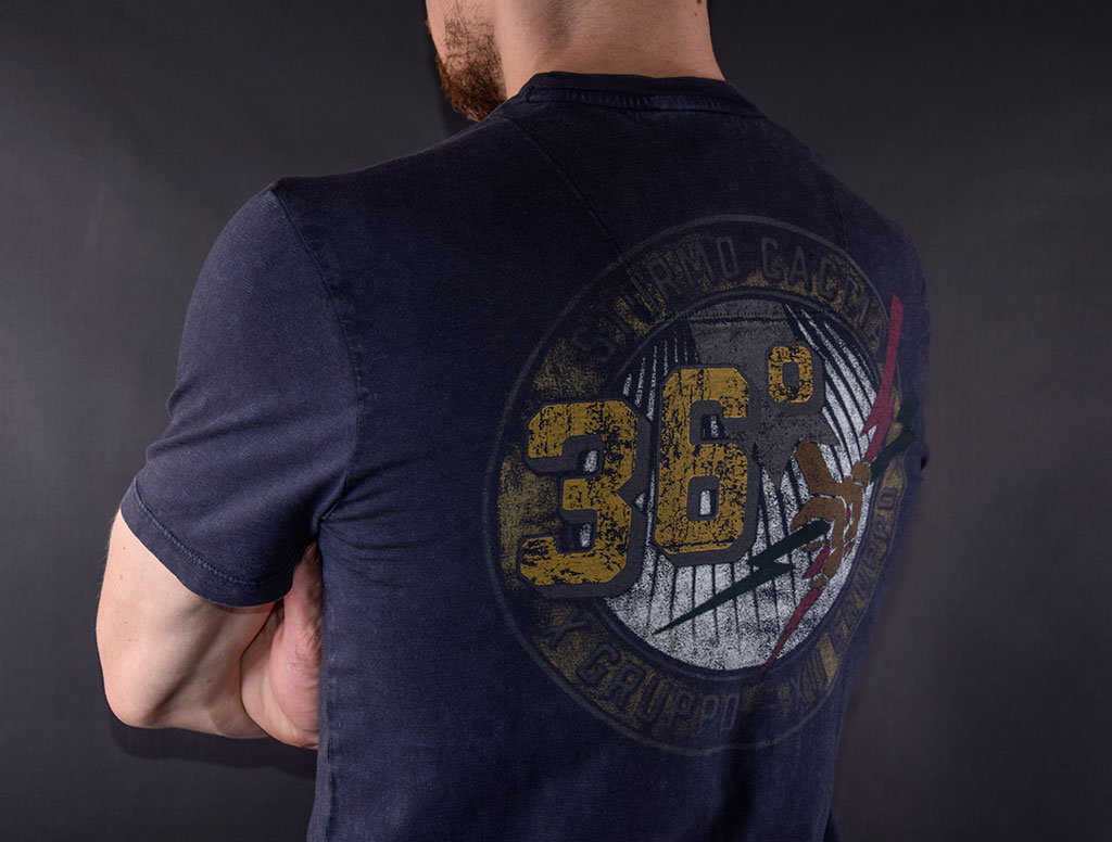 Футболка AERONAUTICA MILITARE SS 19/PT blue navy (TS 1617) 