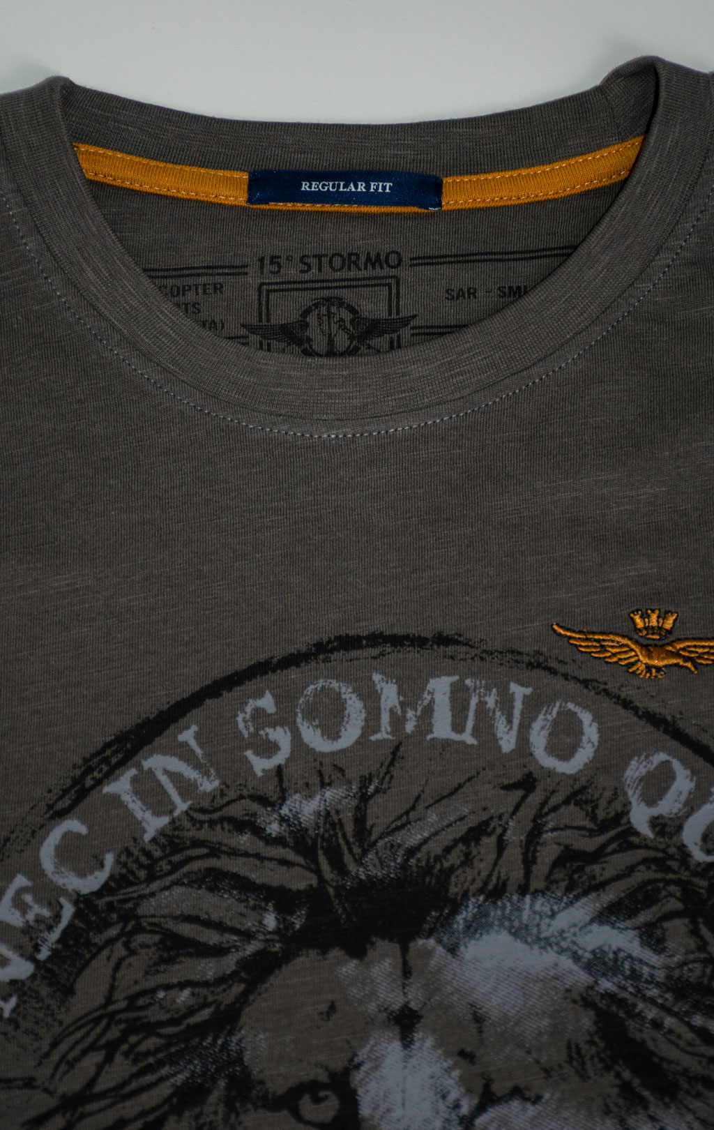 Лонгслив AERONAUTICA MILITARE FW 25/26/BD beluga grey (TS 2485) 