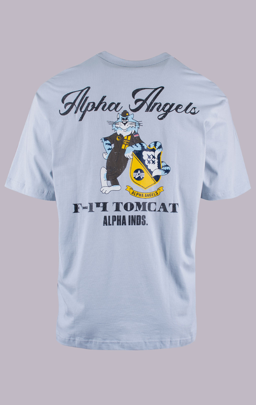 Футболка ALPHA INDUSTRIES RELAXED ALPHA ANGELS TEE SS 26 mist 