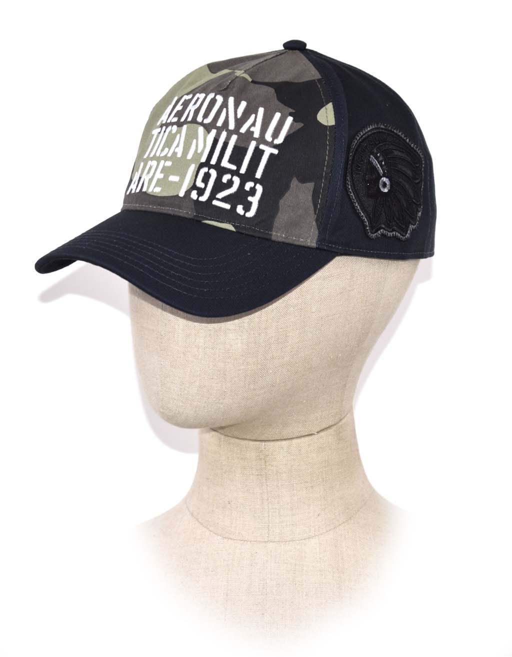 Бейсболка AERONAUTICA MILITARE FW 20/21/CN blue/camouflage (HA 1055)