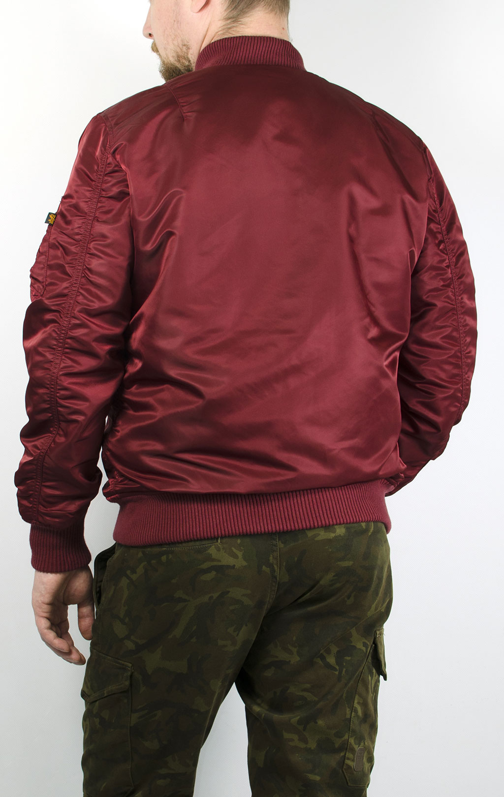 Бомбер ALPHA INDUSTRIES VF 59 LONG MA-1 burgundy 