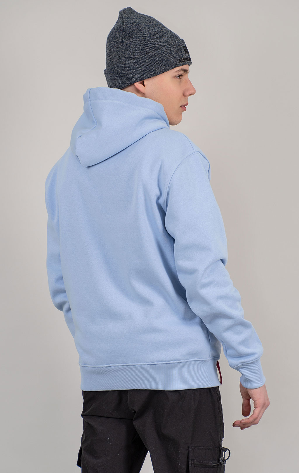 Толстовка ALPHA INDUSTRIES BASIC HOODY light blue 