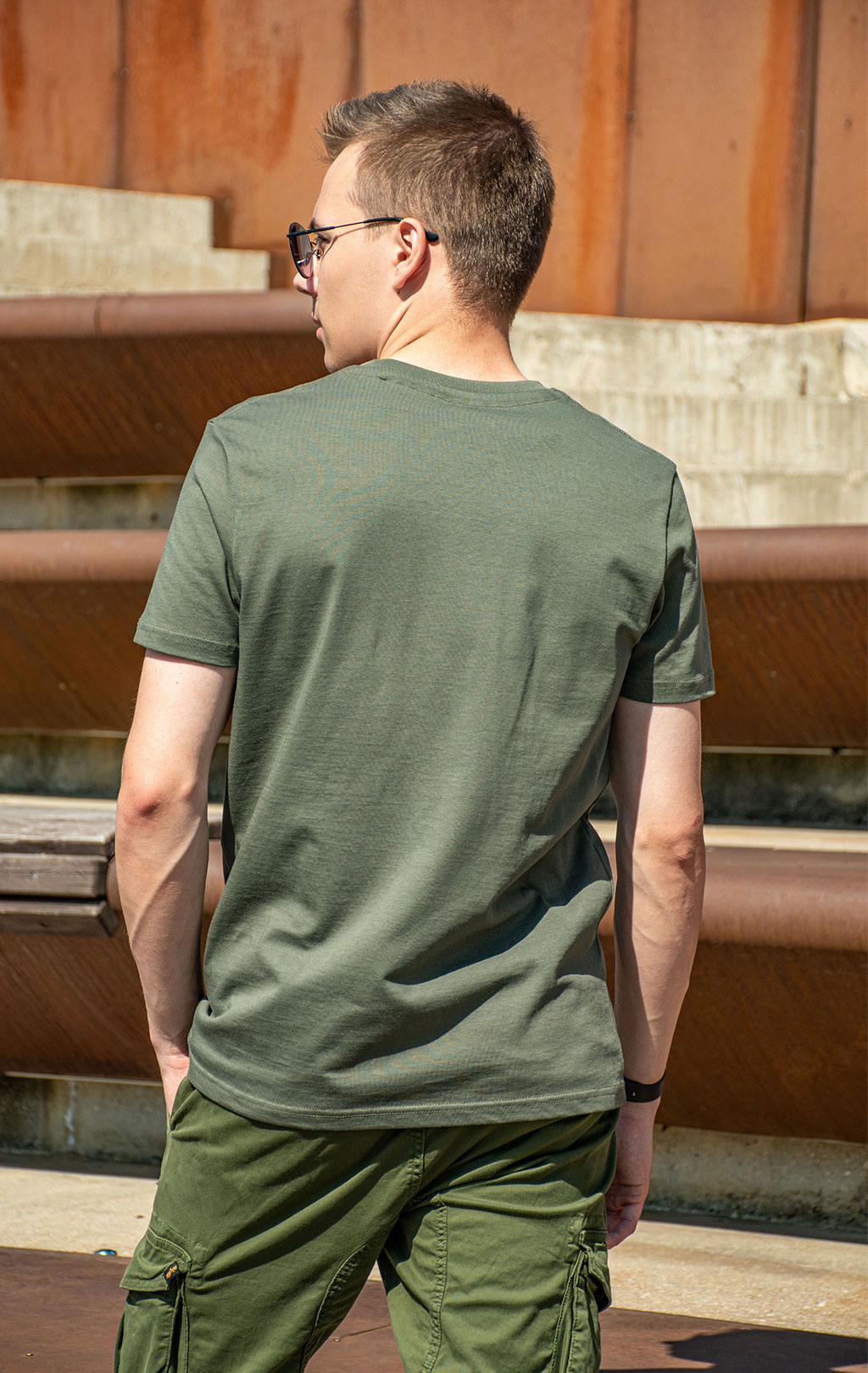 Футболка ALPHA INDUSTRIES EMB T dark olive 