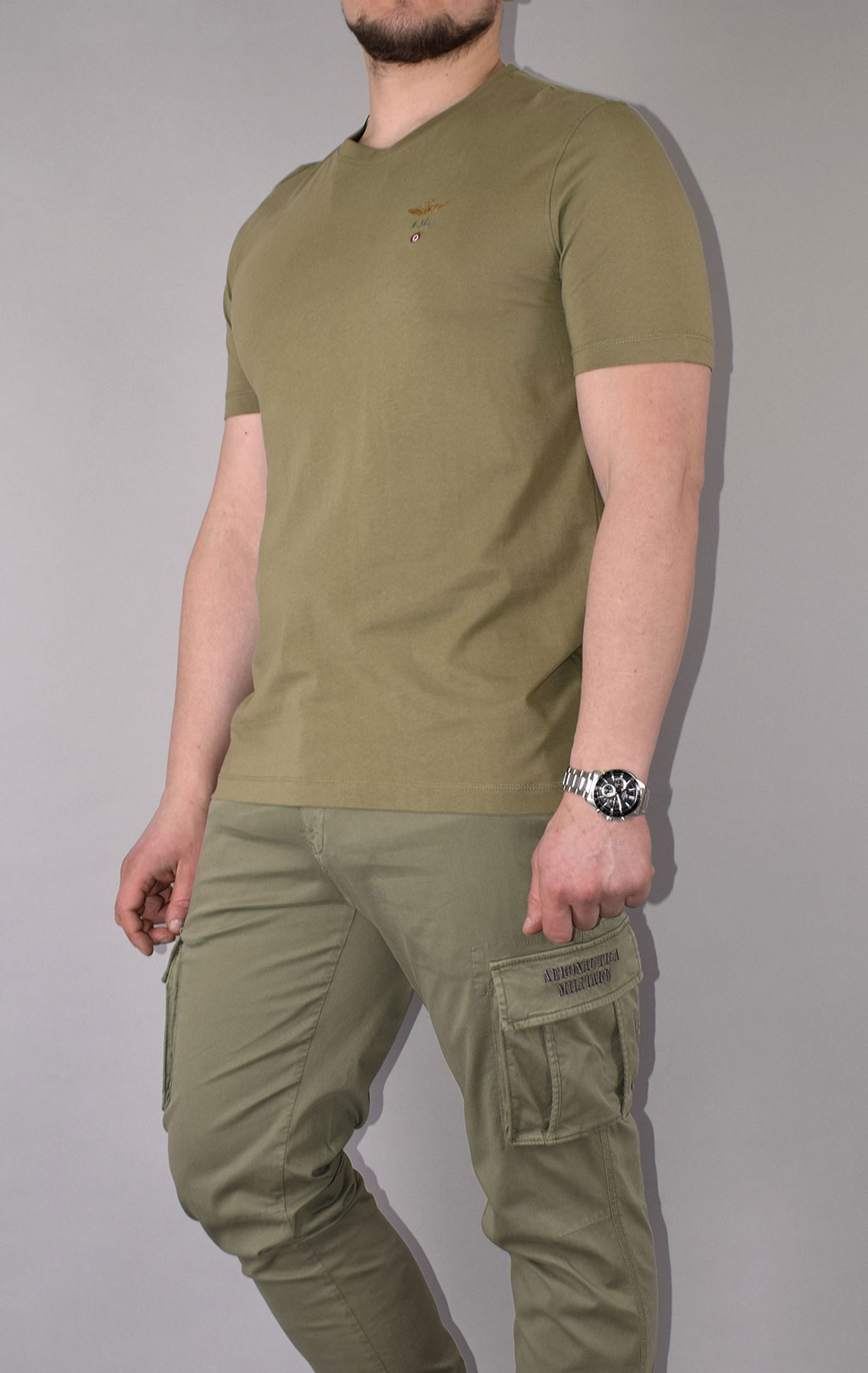 Футболка AERONAUTICA MILITARE SS 21/TR green (TS 1580) 