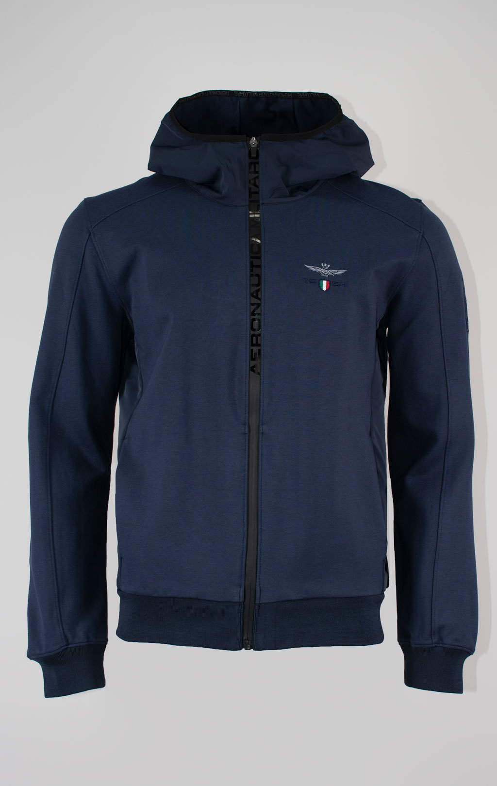 Толстовка с капюшоном AERONAUTICA MILITARE SS 25 m/BD blue navy (AF 497) 