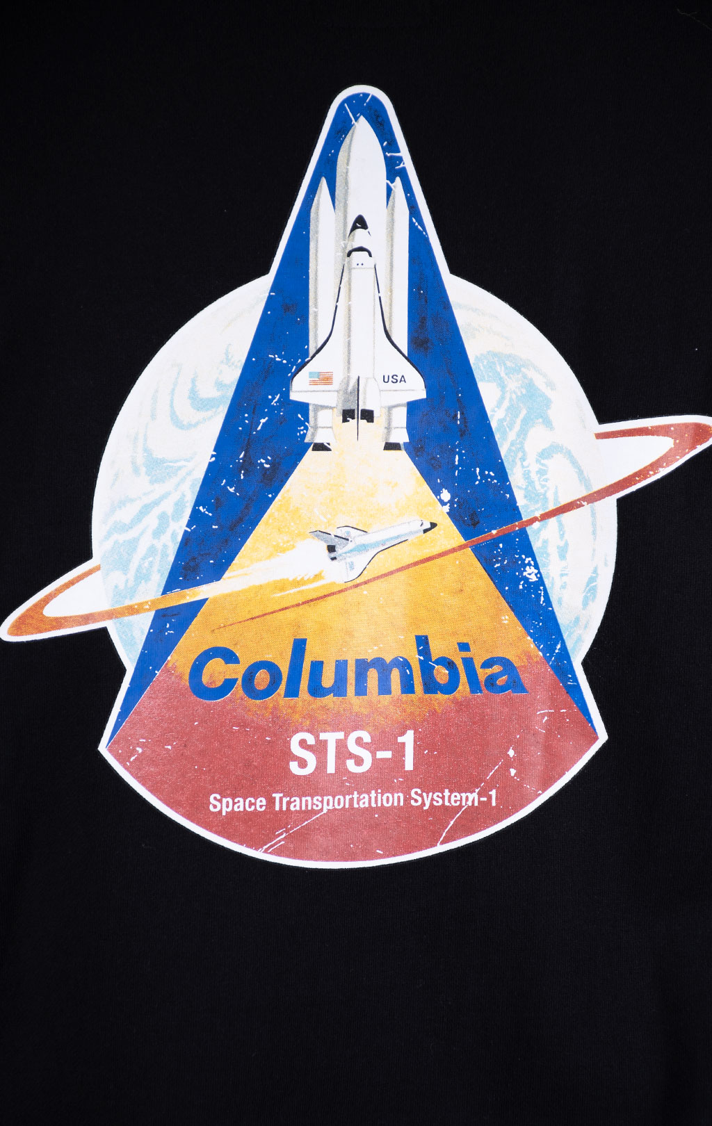 Свитшот ALPHA INDUSTRIES NASA COLUMBIA CREWNECK FW 21/22 black 