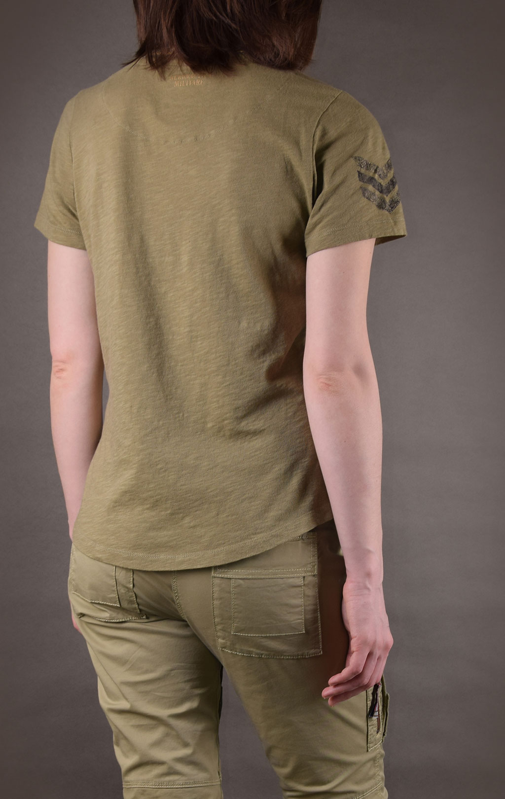 Женская футболка AERONAUTICA MILITARE SS19 verde chiaro (TS 1592) 