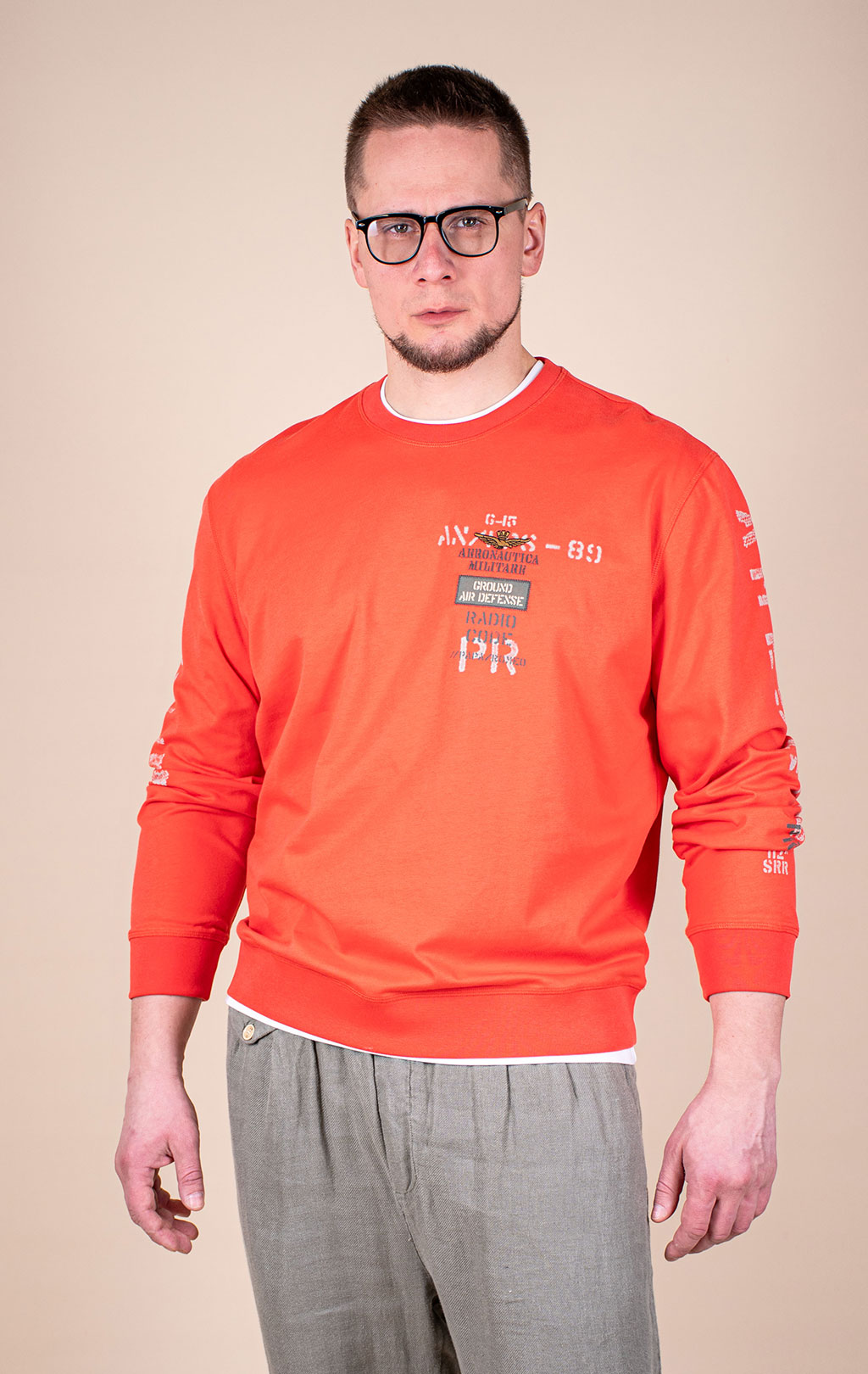 Свитшот AERONAUTICA MILITARE SS 26/TR paprika (FE 2099) 