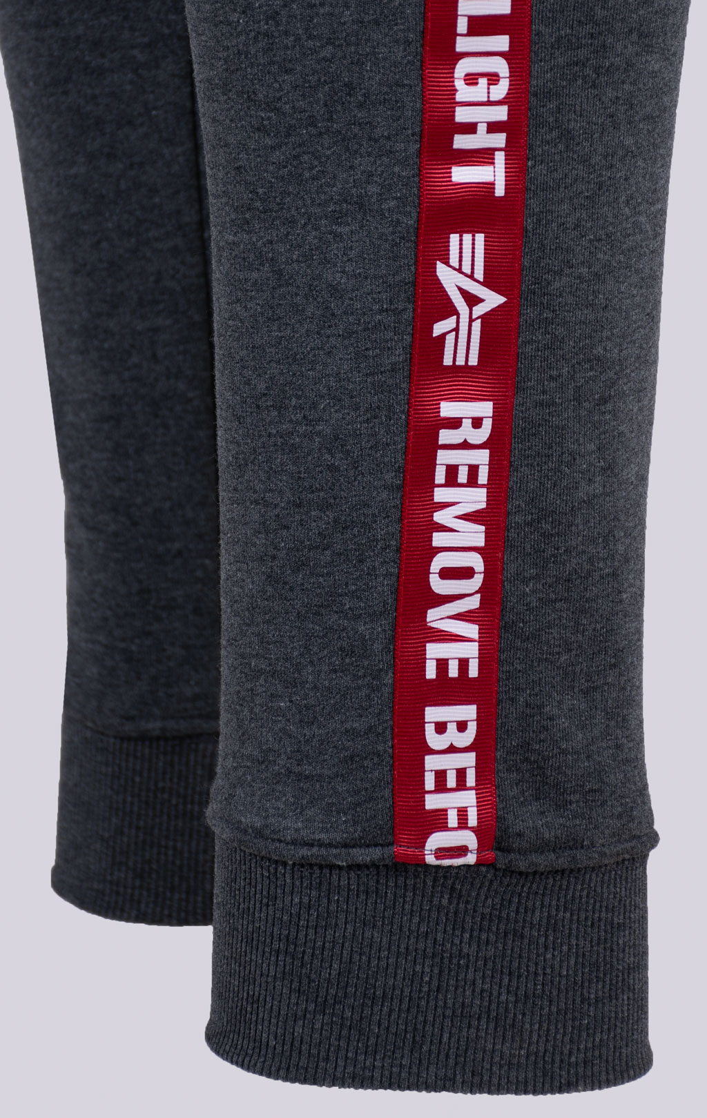 Брюки спортивные джоггеры ALPHA INDUSTRIES RBF TAPE JOGGER charcoal heather 