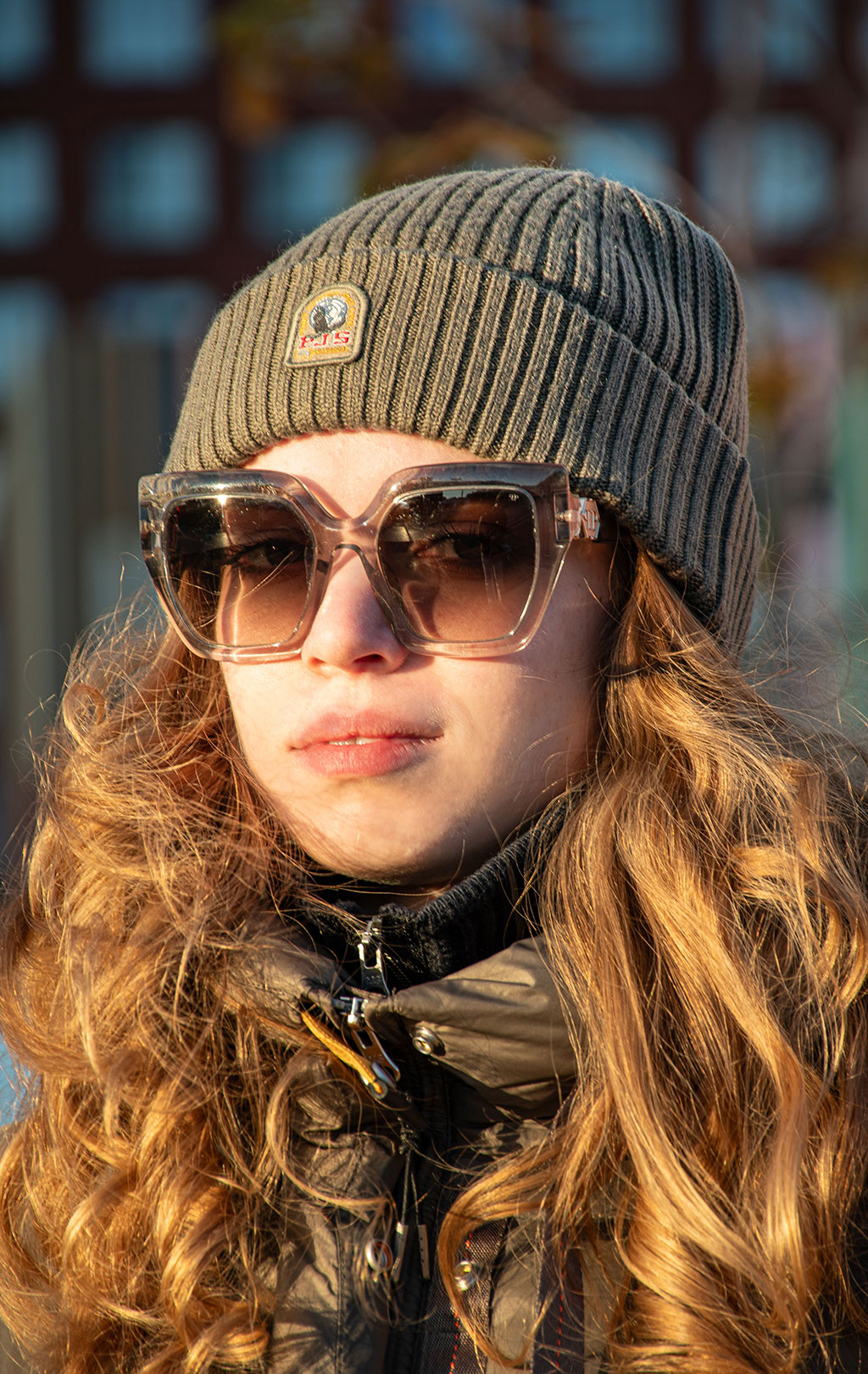 Шапка вязаная PARAJUMPERS RIB HAT FW 25/26 olive grey 