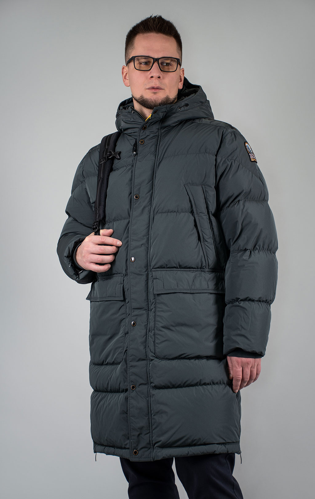 Куртка-пуховик PARAJUMPERS LONG BEAR MAN FW 24/25 green gables 