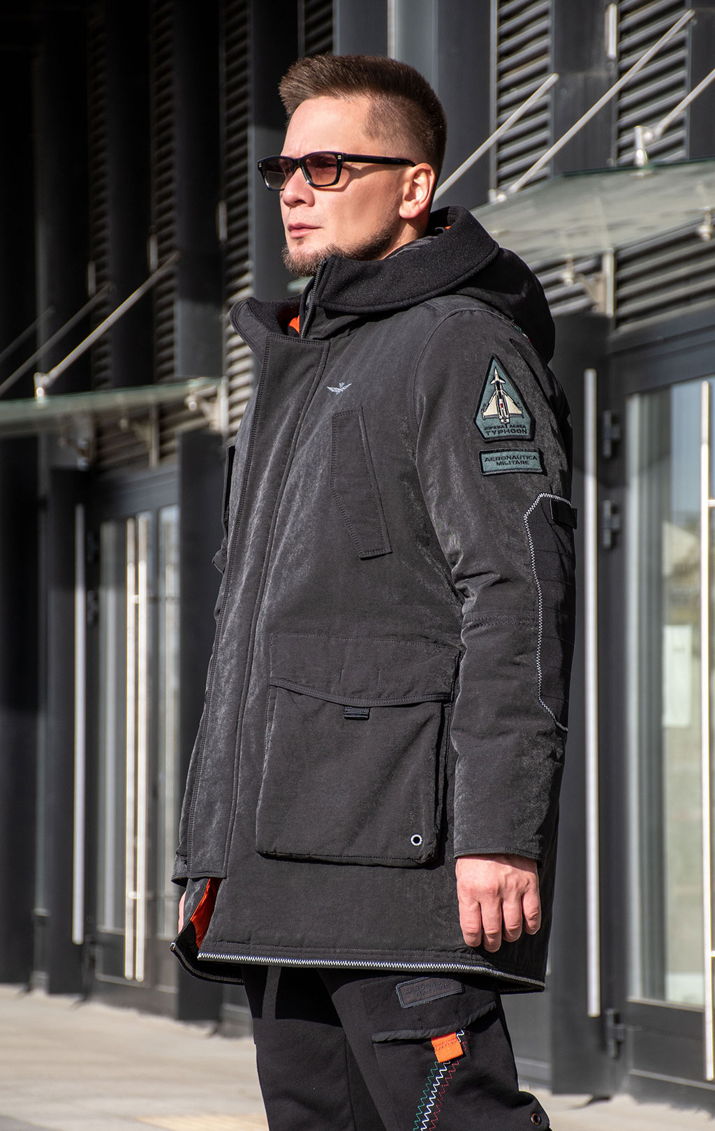 Парка AERONAUTICA MILITARE FW 24/25/CN jet black (AB 2195) 