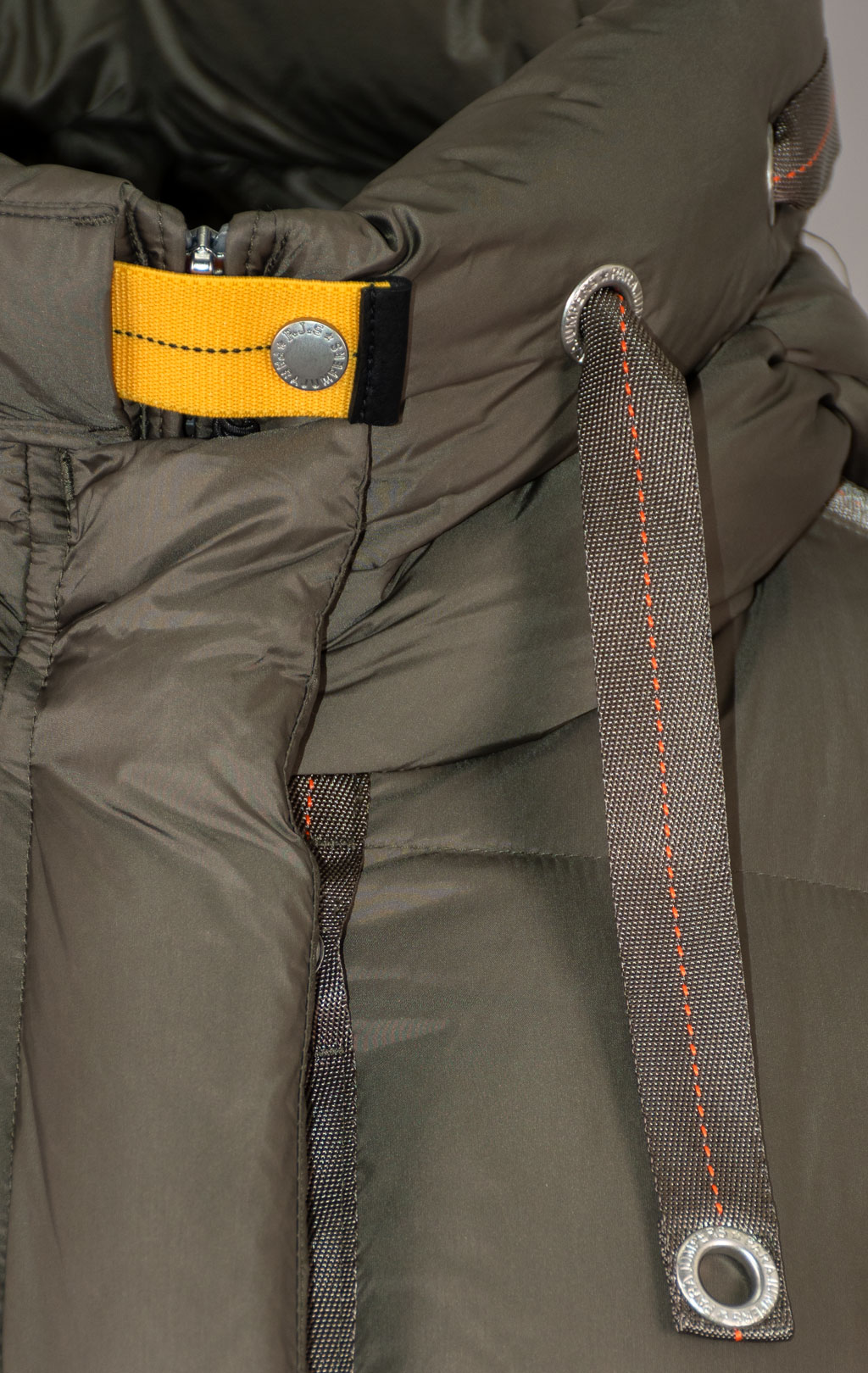 Женское пальто пуховое PARAJUMPERS LEONIE FW 25/26 olive grey 