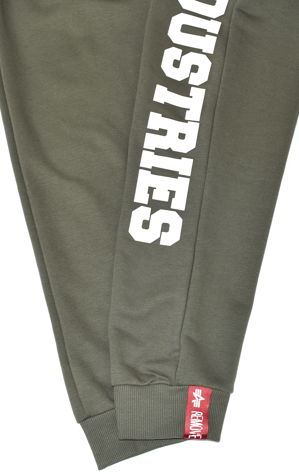 Брюки спортивные джоггеры ALPHA INDUSTRIES BIG LETTERS JOGGER dark olive 