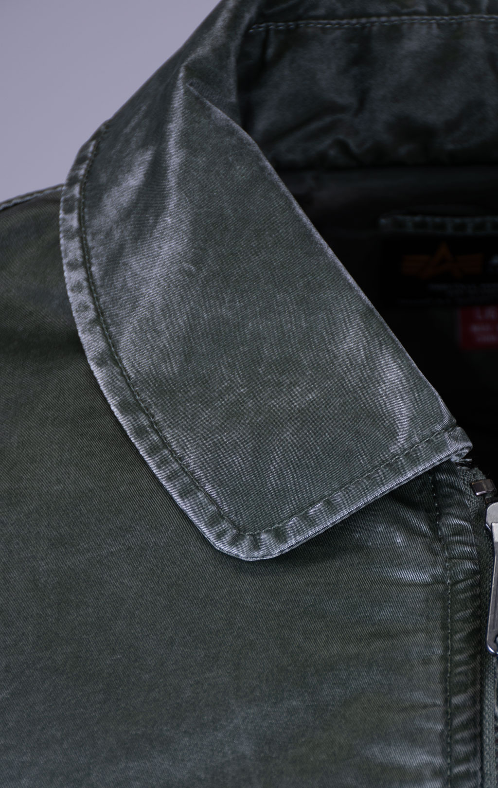 Куртка лётная ALPHA INDUSTRIES CWU 45/P HERITAGE FIT FLIGHT JACKET (BATTLEWASH) FW 26/27 deep forest 