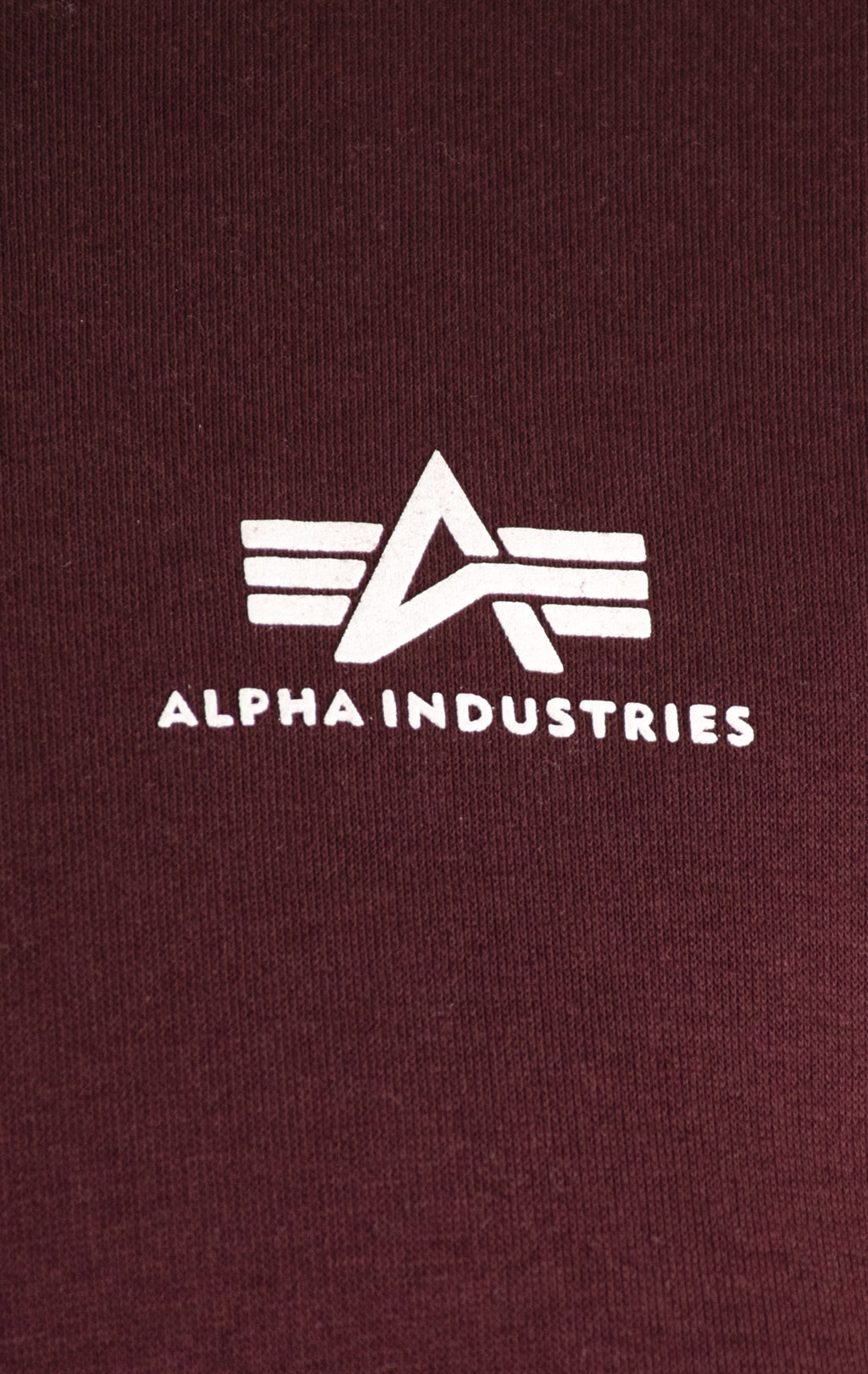 Свитшот ALPHA INDUSTRIES BASIC SWEATER SMALL LOGO deep maroon 