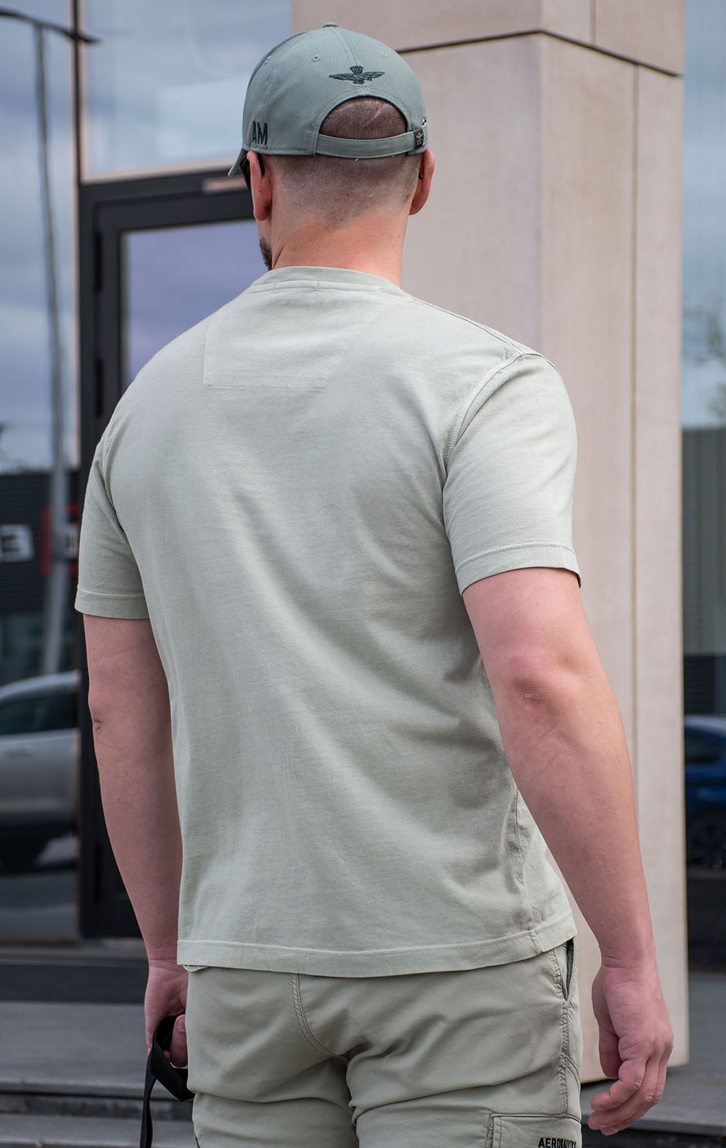 Футболка AERONAUTICA MILITARE SS 24/IN sage green (TS 2205) 