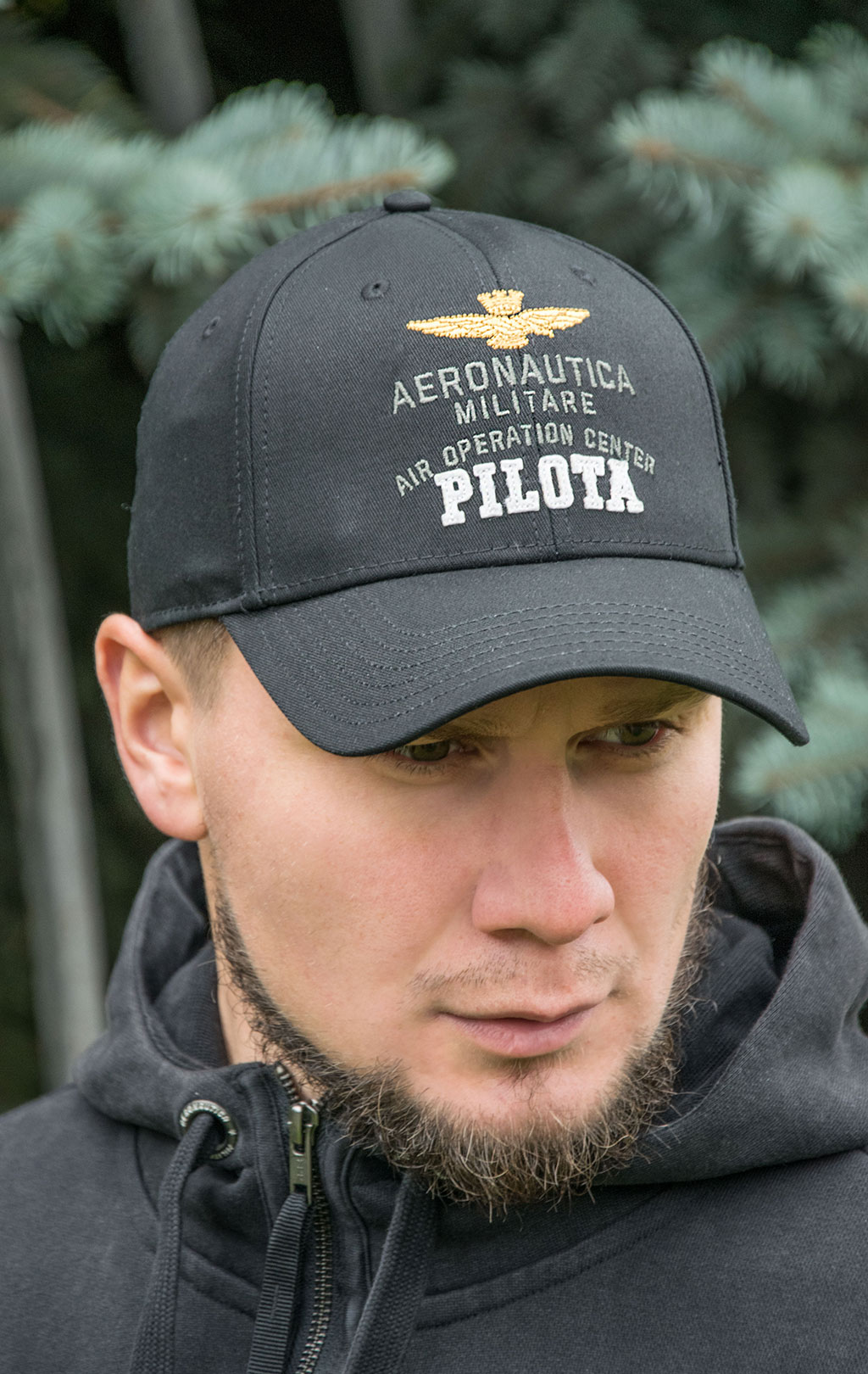 Бейсболка AERONAUTICA MILITARE FW 22/23/CN jet black (HA 1113)