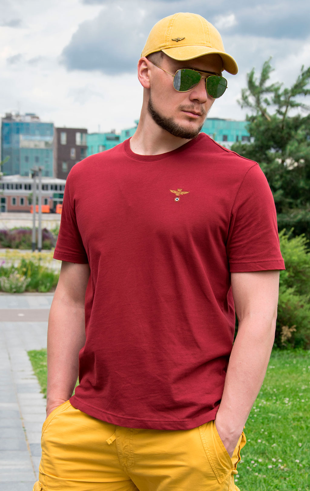 Футболка AERONAUTICA MILITARE rosso sport (TS 1580) 