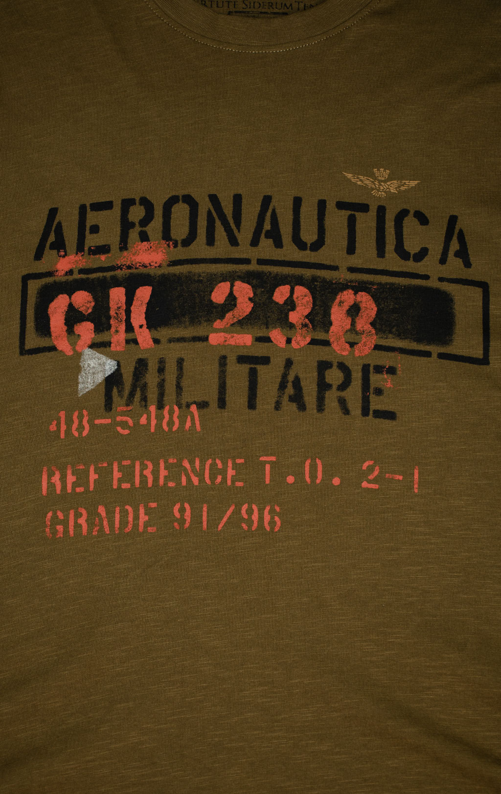 Лонгслив AERONAUTICA MILITARE FW 25/26/BD dark olive (TS 2486) 