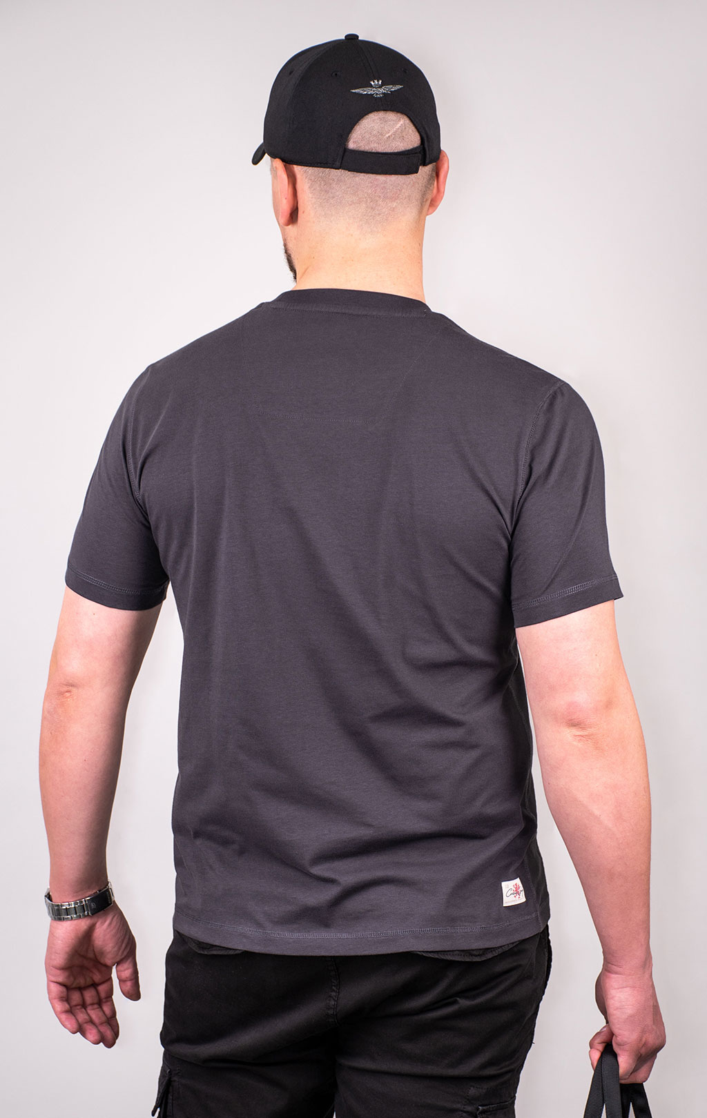 Футболка AERONAUTICA MILITARE CORSO GRIFO SS 24/TR anthracite grey (TS 2201) 