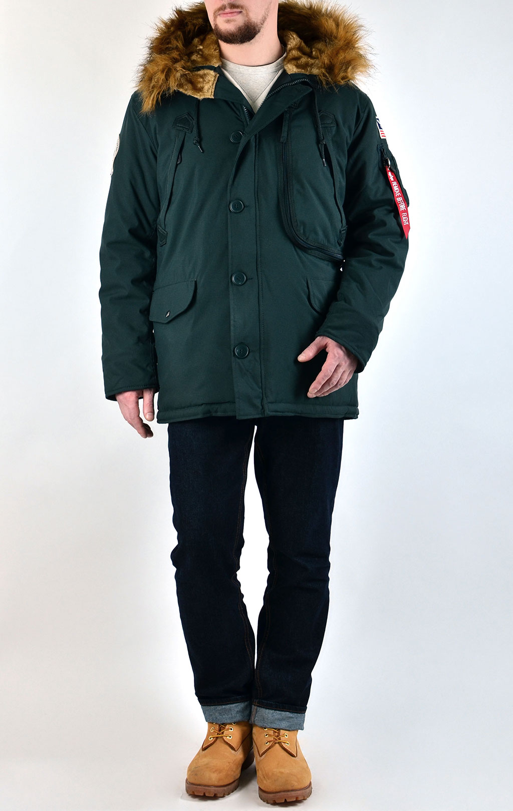 Аляска ALPHA INDUSTRIES POLAR dark petrol 