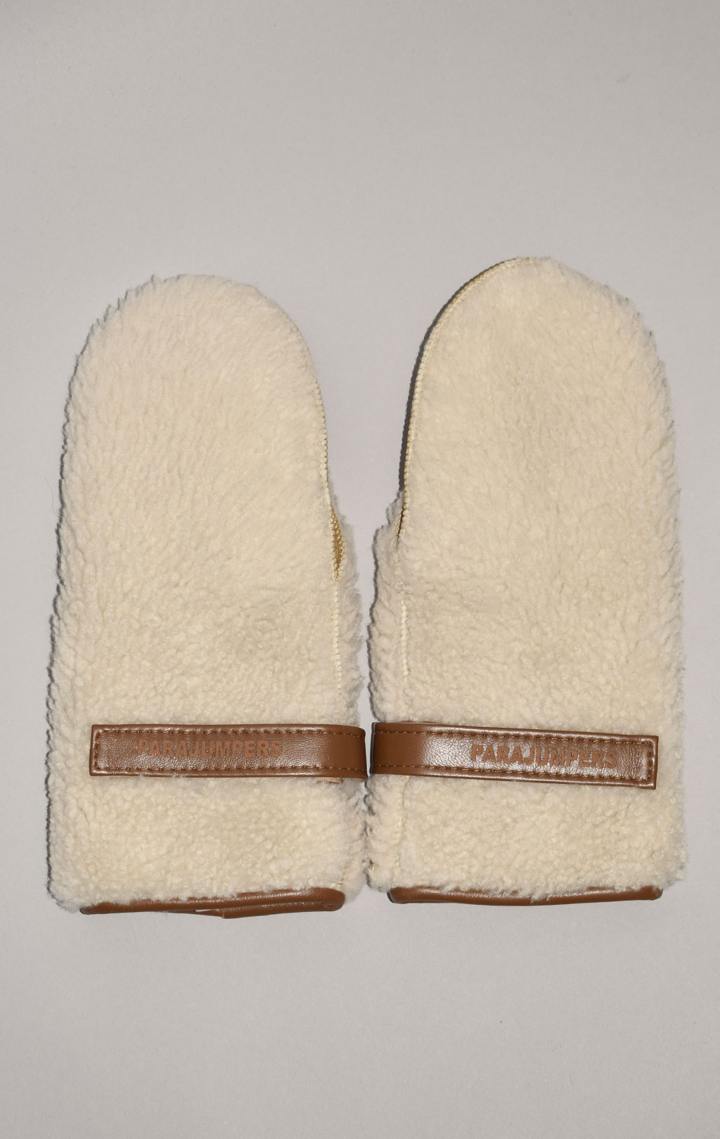 Женские рукавицы PARAJUMPERS FLUFFY MITTENS FW 23/24 purity tofie 