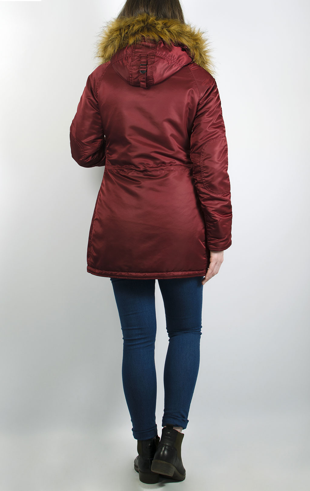 Женская аляска ALPHA INDUSTRIES VF 59 N-3B burgundy 