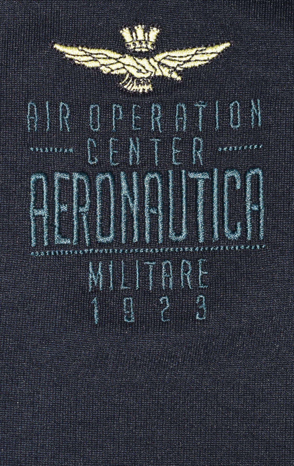 Толстовка с капюшоном AERONAUTICA MILITARE big size SS 22/TR dark navy (FE 1657) 