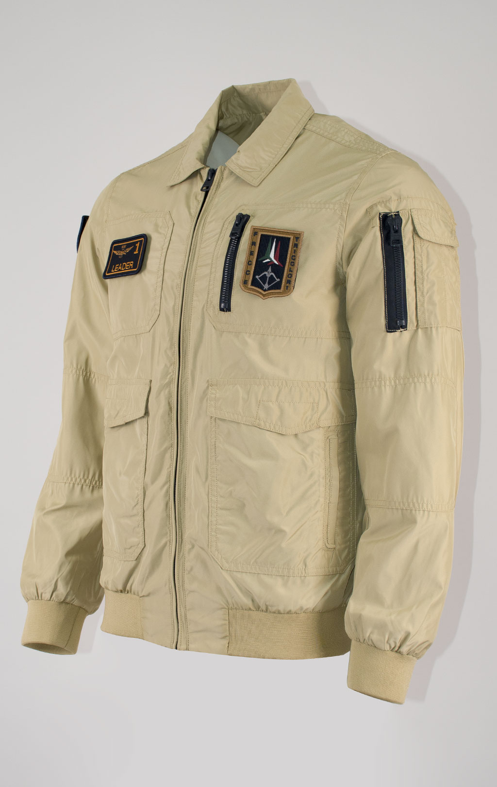 Ветровка-бомбер AERONAUTICA MILITARE SS 25 m/BD antelope beige (AB 2071) 
