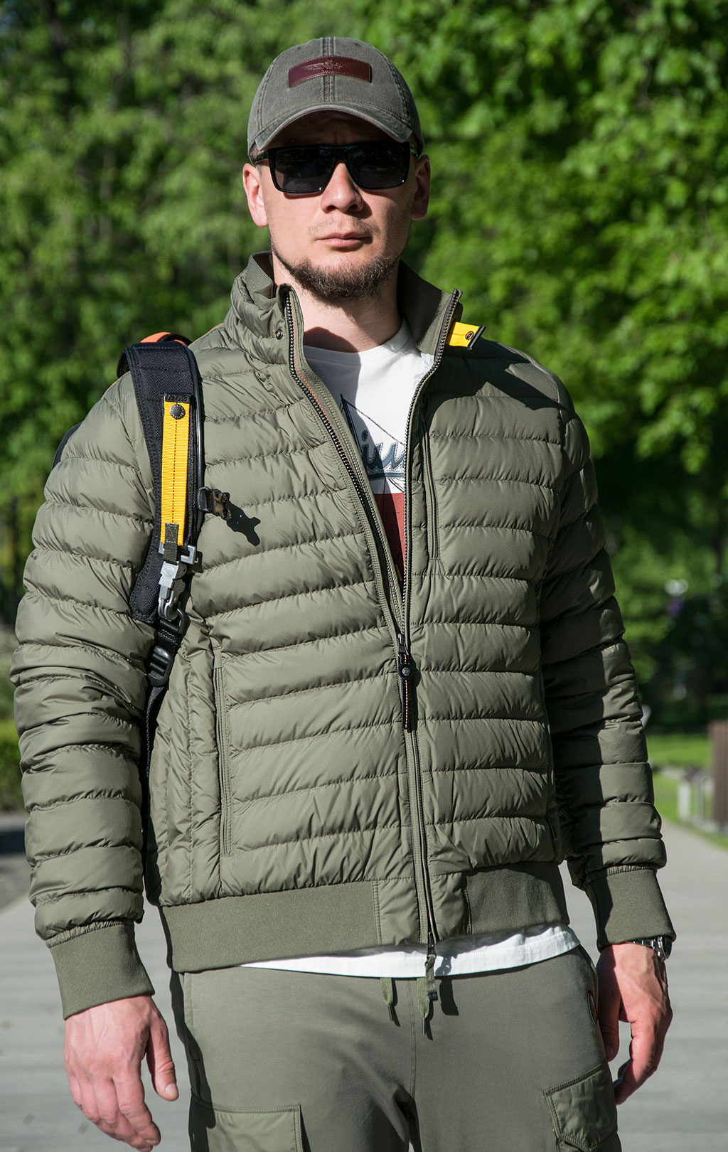 Куртка-пуховик лёгкая PARAJUMPERS ROLLAND SS 23 cactus 