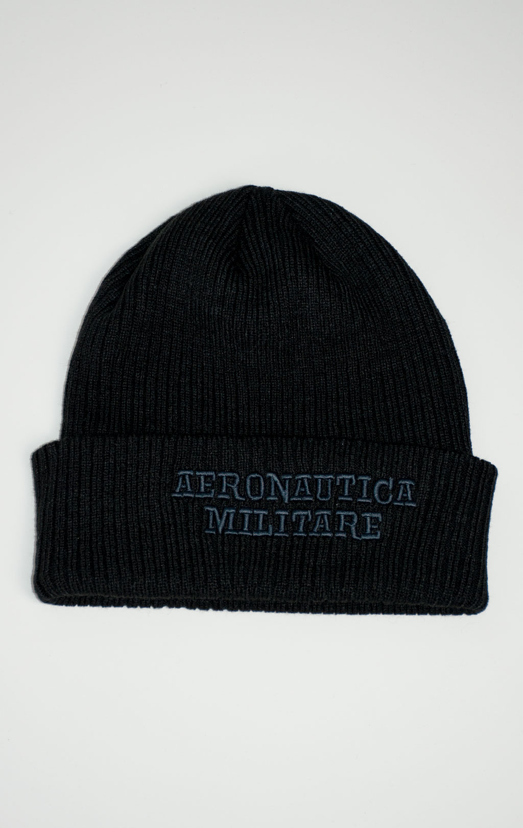 Шапка вязаная AERONAUTICA MILITARE FW 25/26/CN jet black (CU 0043) 